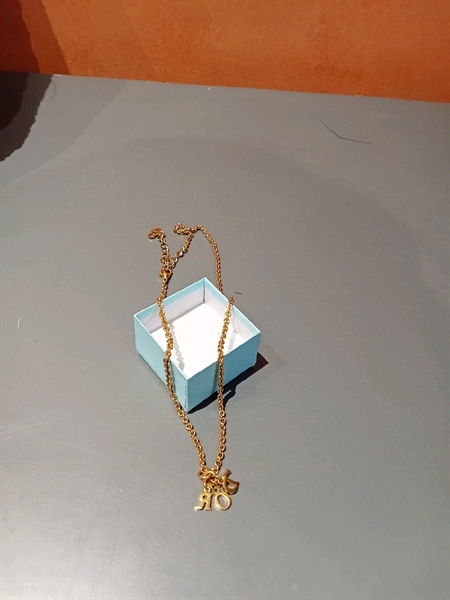 Dây chuyền Dior mặt logo nhỏ KG+