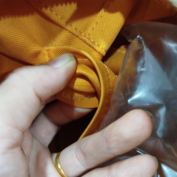 Túi LV ô vuông nâu viền vàng KG+