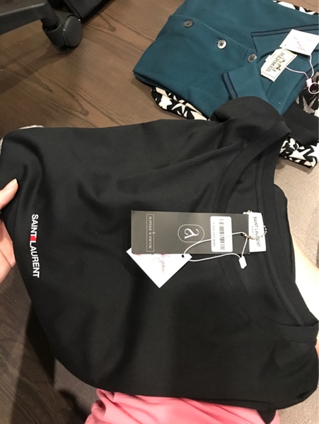 Áo YSL logo printed KG+