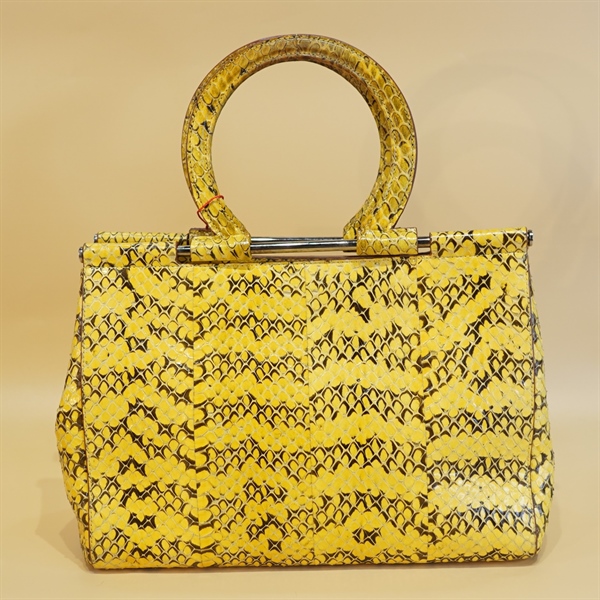 Túi xách Salvatove da rắng vàng KG+