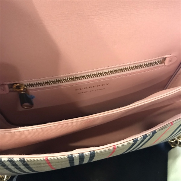 Túi Buberry sọc hồng +