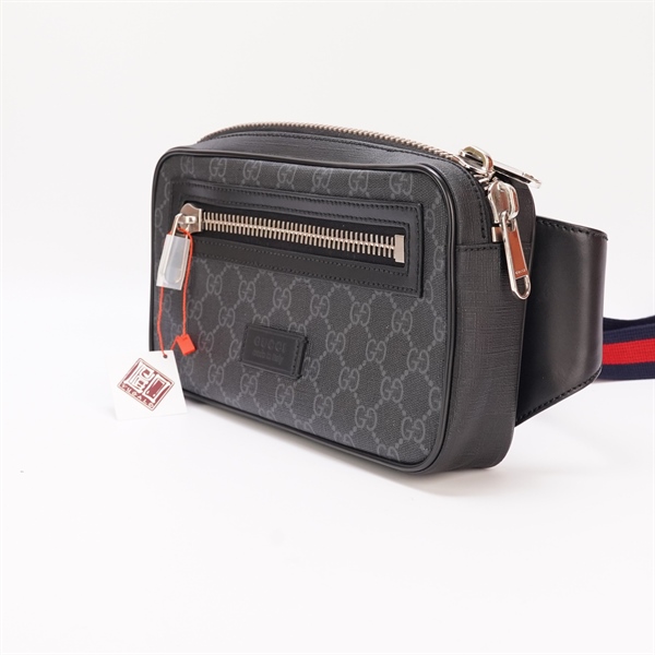 Túi GG bumbag màu xanh đen sz 24cm KG+