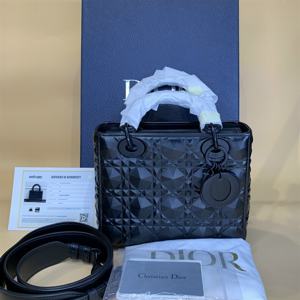 Túi Dior lady kim cương đen +