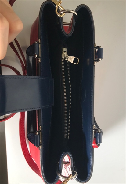 Túi LV đỏ quai xách Xanh KG+