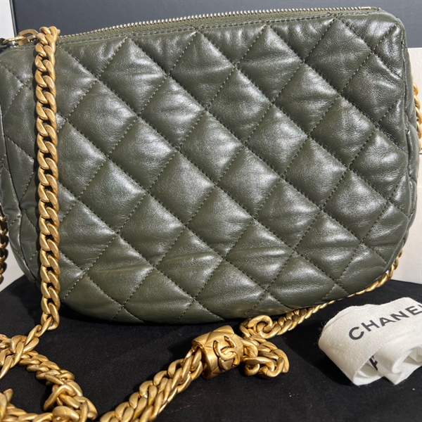 Túi Chanel Hobo xanh rêu+