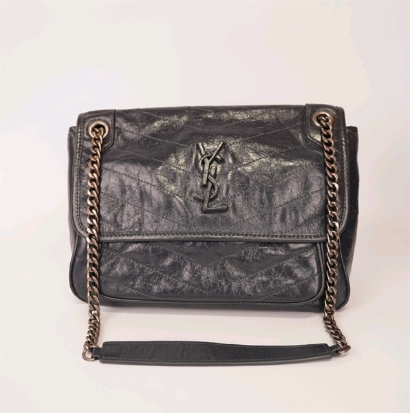 Túi YSL xám da mềm ++