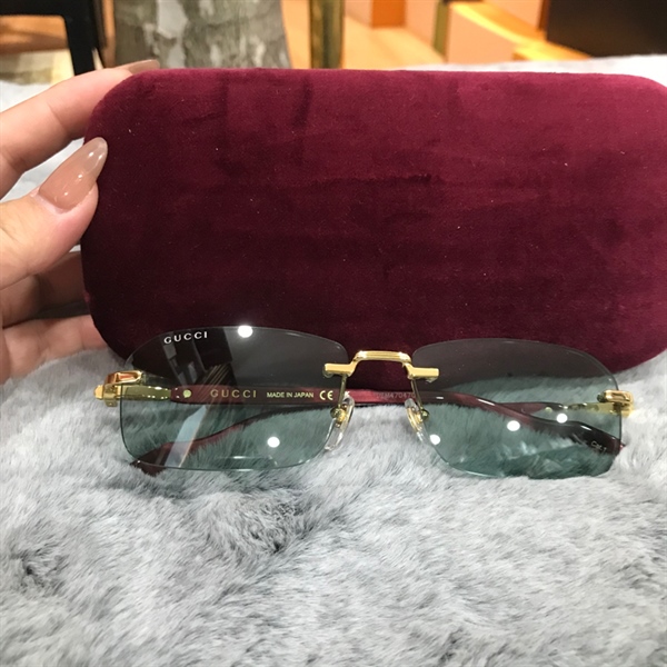 Kính GG không viền gọng đỏ cherry KG+