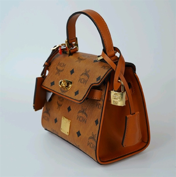 Túi MCM nâu 18cm KG+