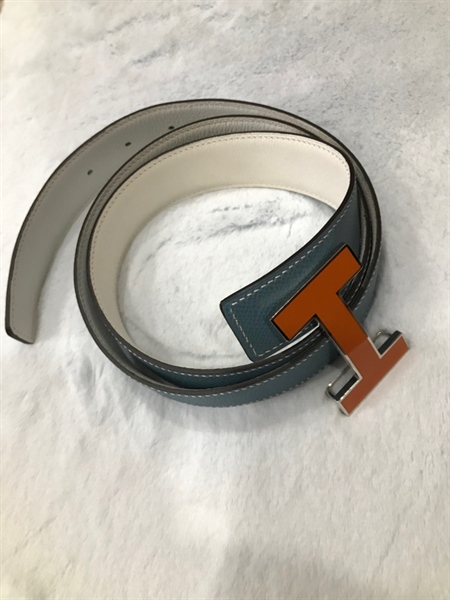 Thắt Lưng Hermes Màu Xanh Nhạt KG+