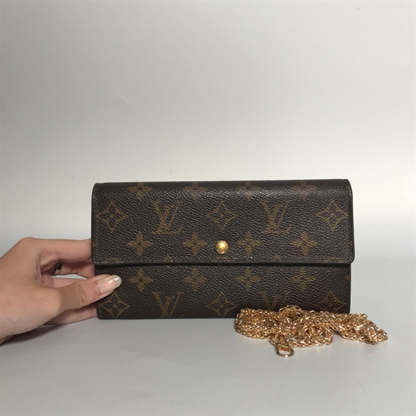Ví LV xích vàng +