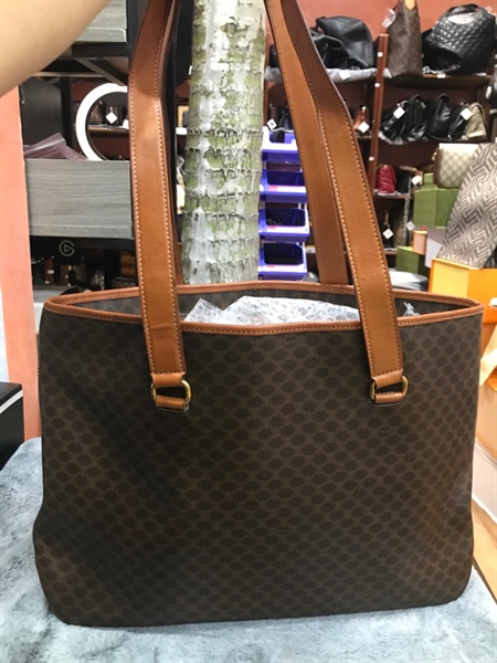 Túi tote Celine nâu đậm KG+