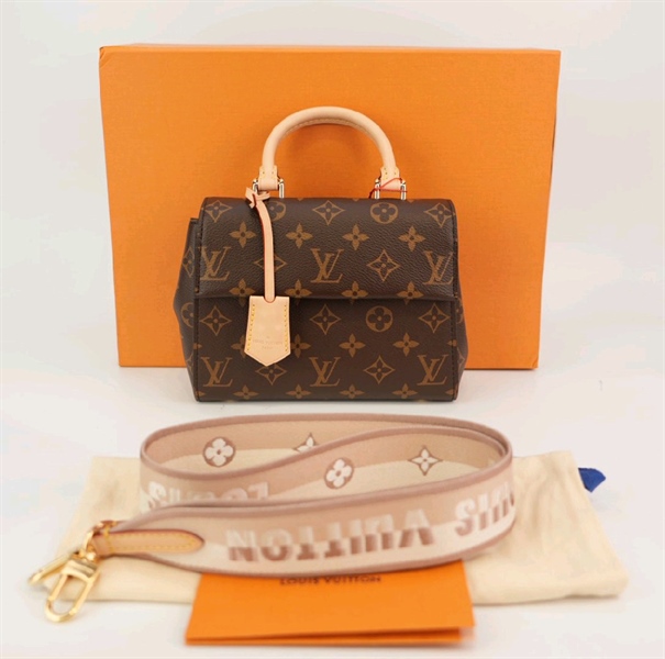 Túi LV Cluny hoa nâu KG+