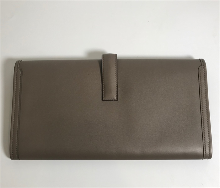 Túi Hermes xám khoá chữ H KG+