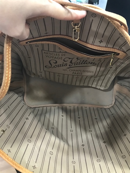 Túi Neverfull LV Hoa Nâu+