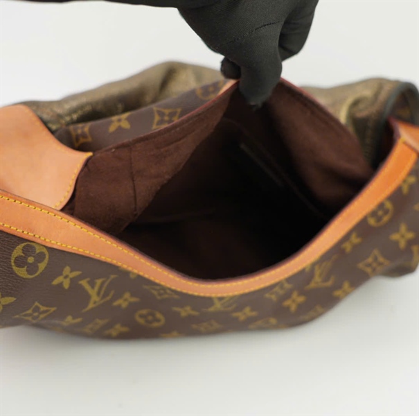 Túi LV hoa nâu có charm size 30 ++