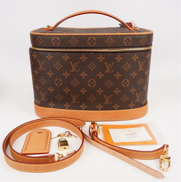 Túi LV dáng trụ hoa nâu++