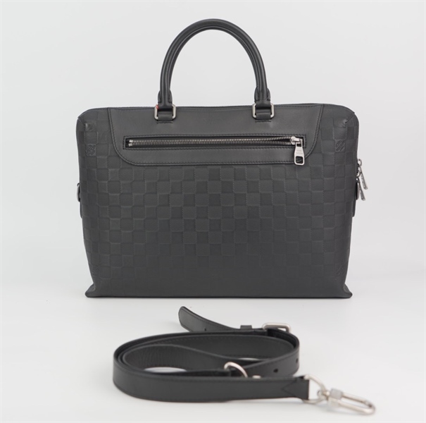 Túi LV ô vuông đen sz 37cm+