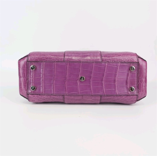 Túi GG vân da màu tím (BQ) KG+