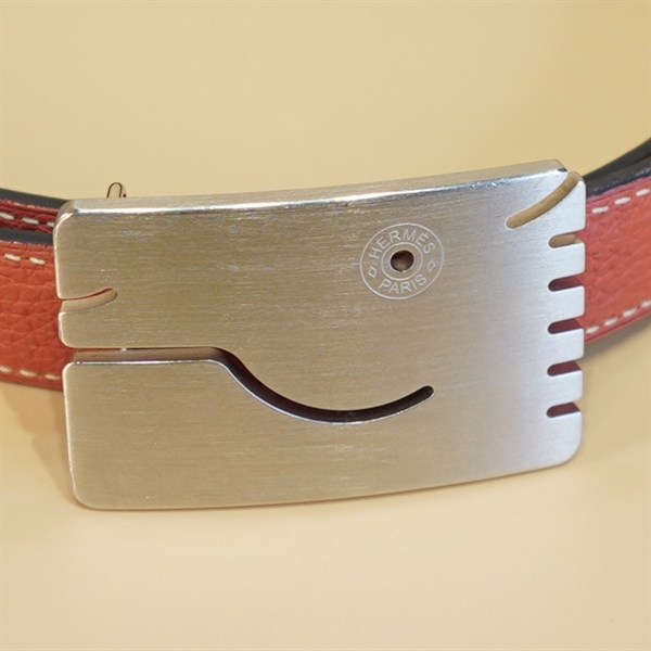 Thắt lưng Hermes màu đỏ gạch KG+