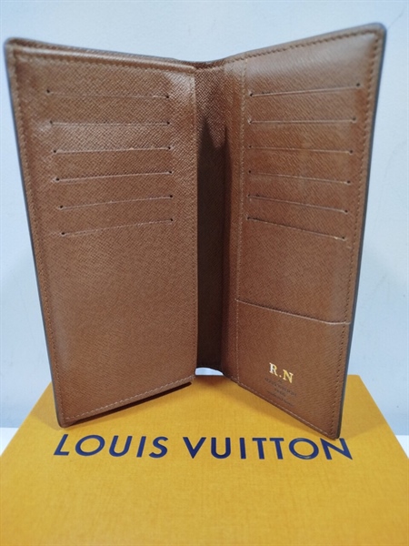 Ví LV Dài Gập Đôi Hoa Nâu+