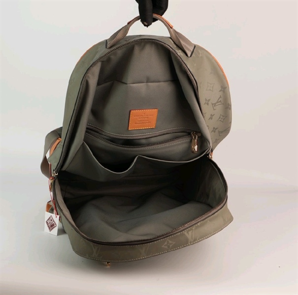 Balo LV hoa xám viền cam - TB +