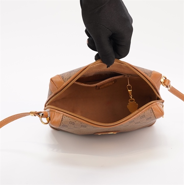 Túi GG nâu phối da KG+