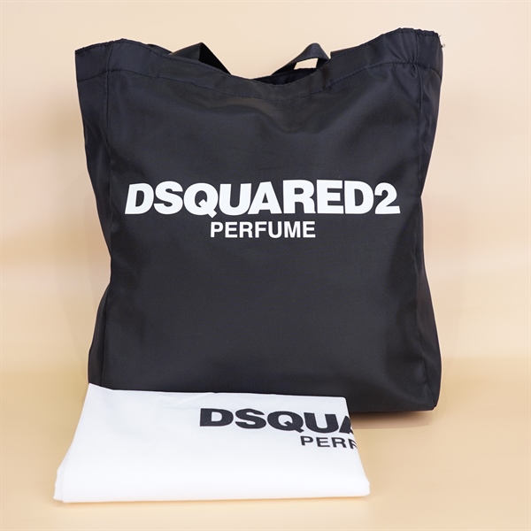 Túi tote vải Dsquared2 đen KG+