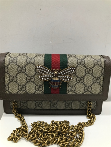 Túi GG Xám Hình Con Ong+