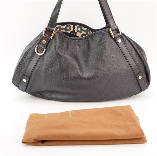 Túi GG hoạ tiết màu đen KG+