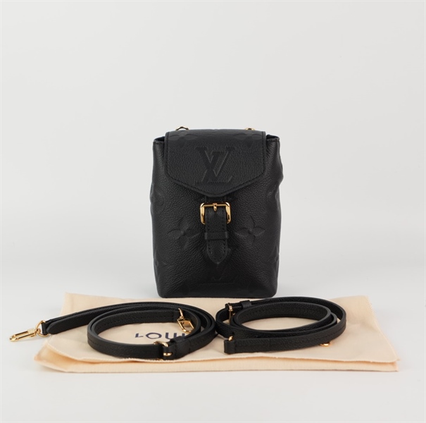 Balo LV size mini hoa đen +