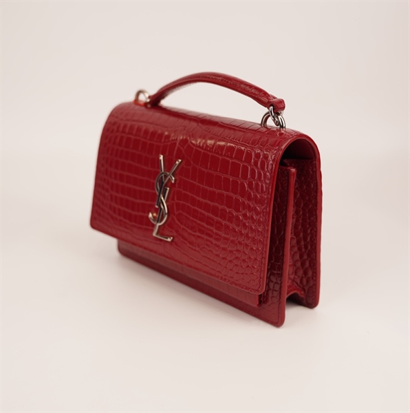 Túi YSL vân da đỏ +