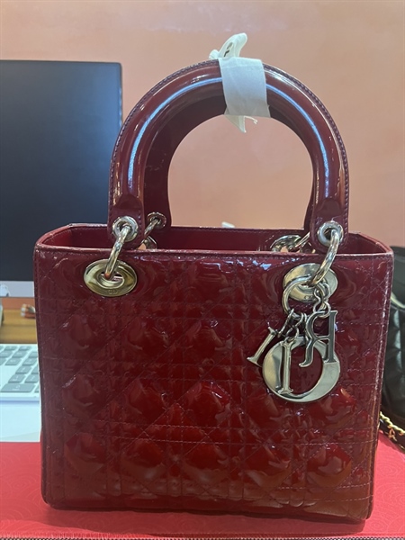 Túi Dior Lady sz M màu đỏ +