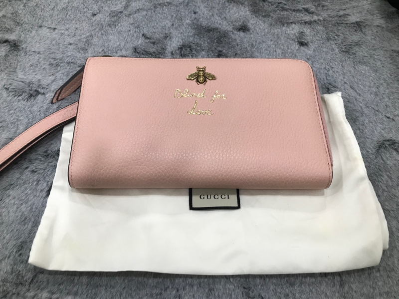 Ví Cầm Tay GG Màu Hồng+