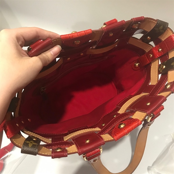 Túi LV Bucket hoa nâu KG+