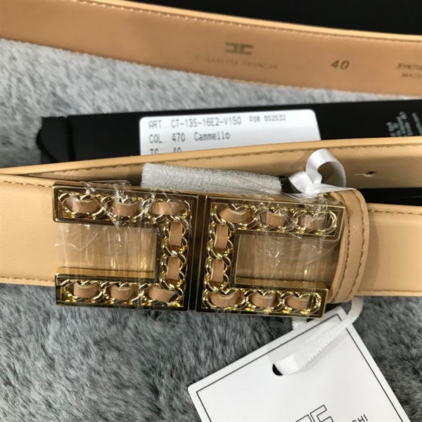 Thắt lưng Elisabetta Franchi màu kem KG+