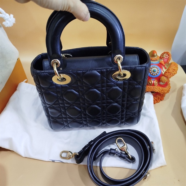 Túi Lady Dior Đen+