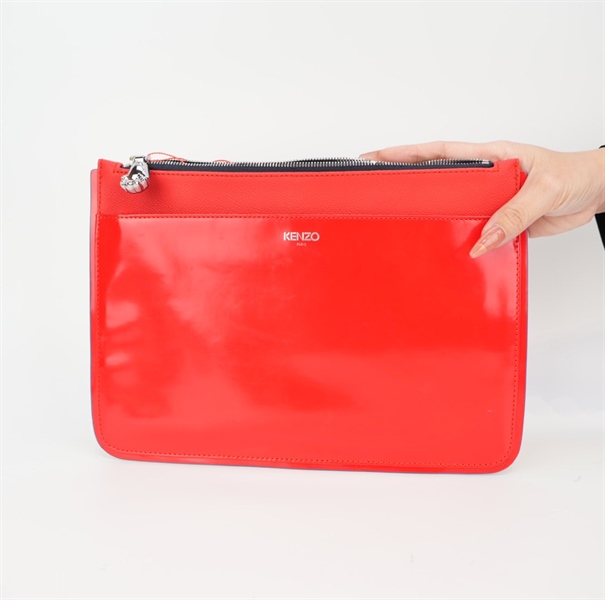 Túi Kenzo đỏ in đầu hổ TB +