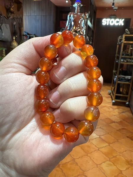 Vòng tay chuỗi hạt mã não đỏ +