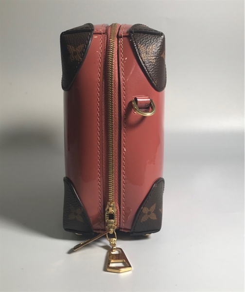 Túi Lv hồng nâu vuông KG+