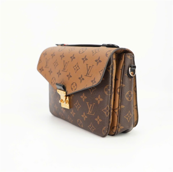 Túi LV metis hoa nâu nắp màu nhạt size 20 ++