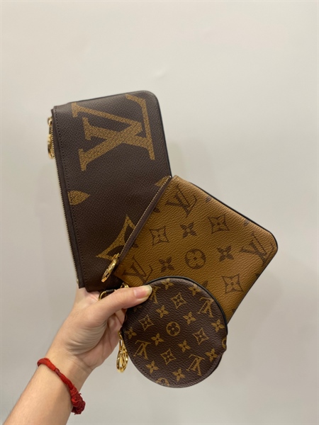 Ví LV hoa nâu (set 3) +