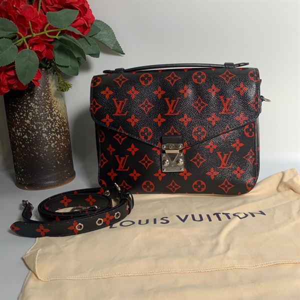 Túi LV đen đỏ KG+