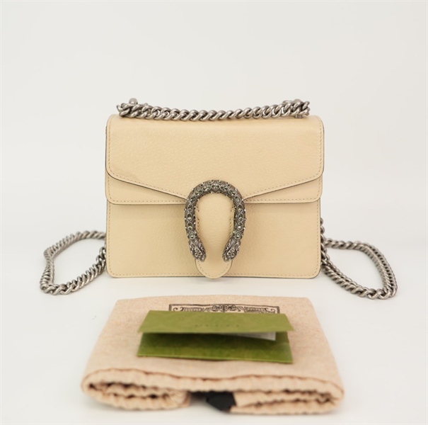 Túi GG đầu rồng màu nude KG+