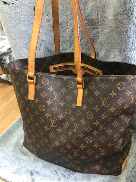 Túi tote bag LV hoa nâu size 45cm KG+