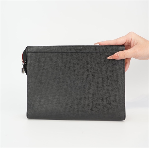 Túi LV vân đen logo chìm TB+