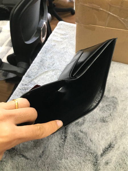 Ví Cartier Đen Gập 3+