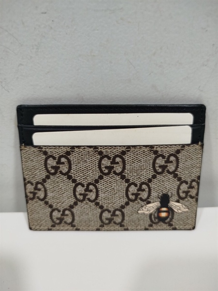 Ví Card Holder GG Xám Đen+