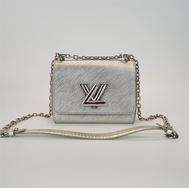 Túi LV khoá xoay vân bạc dây xích +