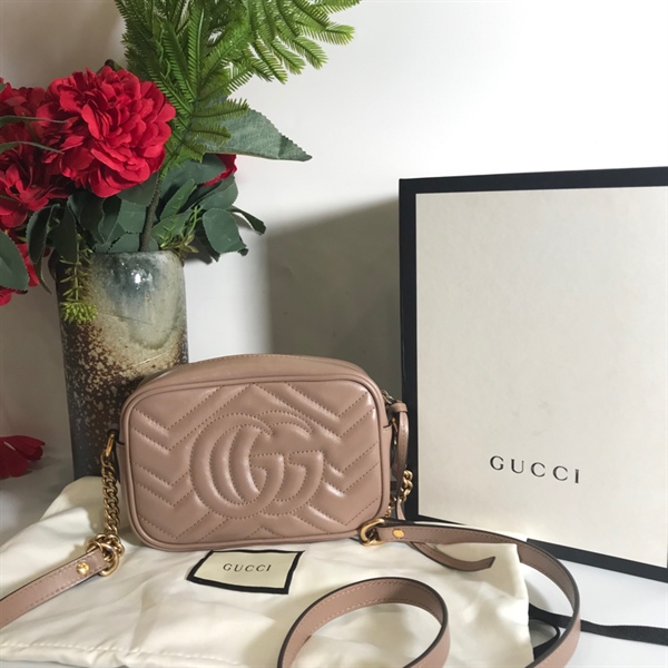 Túi Gucci nâu sữa KG+