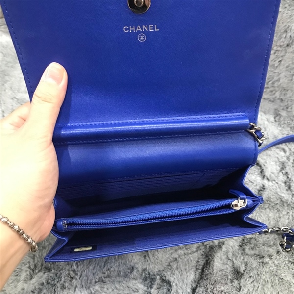 Túi Chanel xanh dương KG+